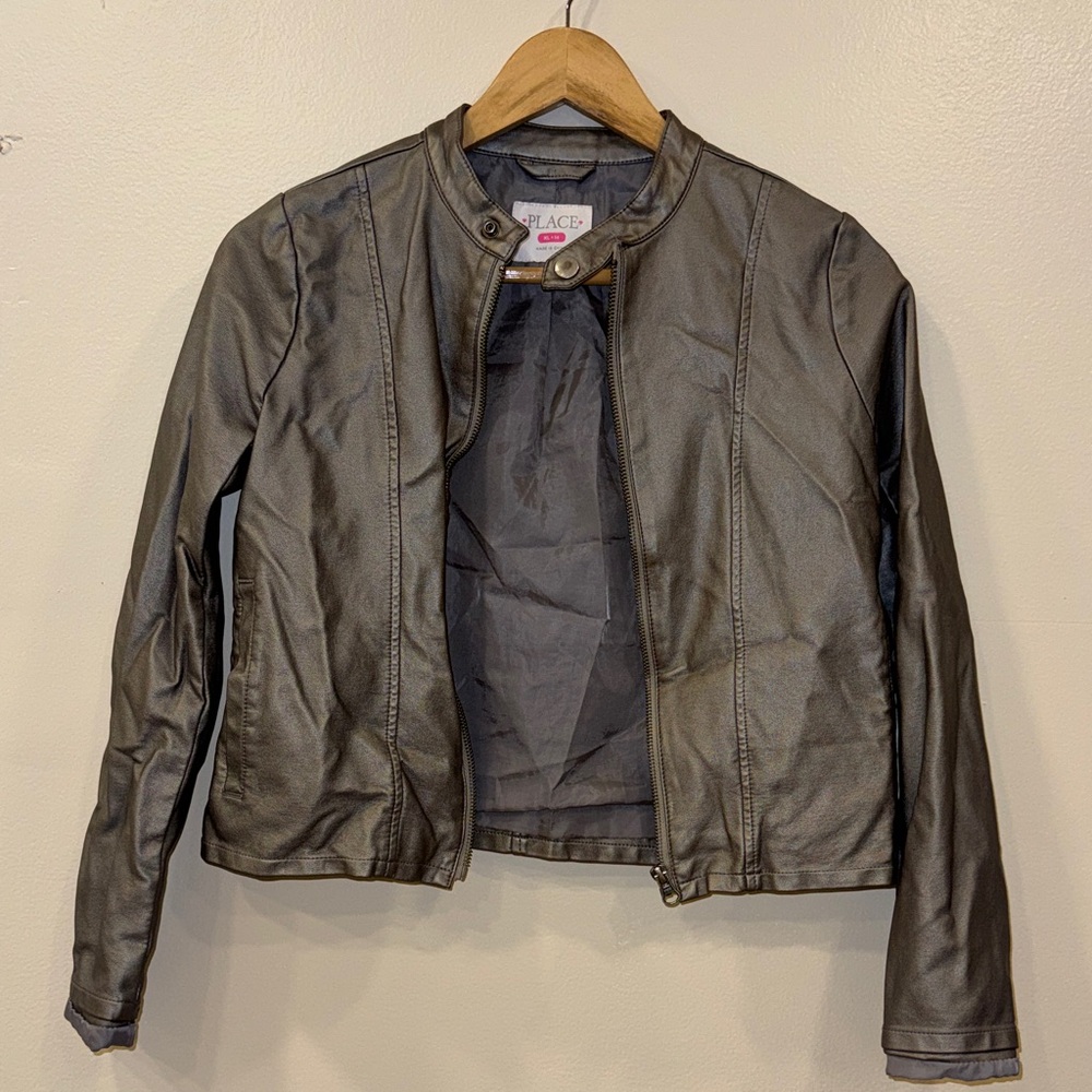 The Children's Place Dark Gray polyester Jacket